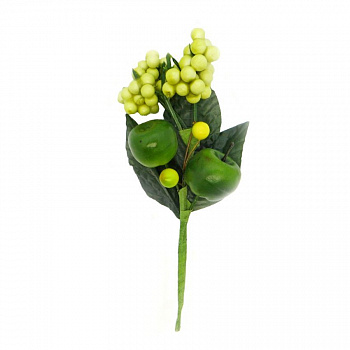 Декоративный букетик "Рукоделие" DKB035 С зелеными яблоками
