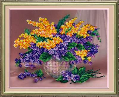Набор для вышивания «М.П.Студия» БГ-283 Музыка цветов 33*27 см