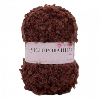 Буклированная, пряжа для ручного вязания  (173, грильяж)