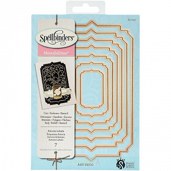 Набор ножей Nestabilities® Decorative Accents "Ярлыки Астория"