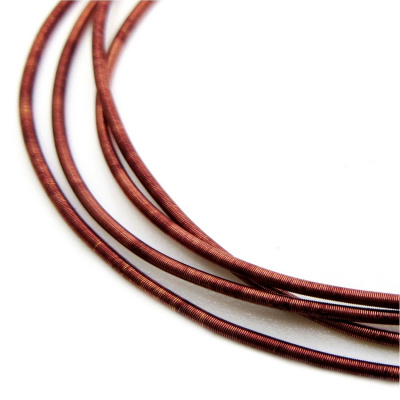 Канитель мягкая, гладкая KAN/MK1.3-25  матовая, насыщенно-терракотовый