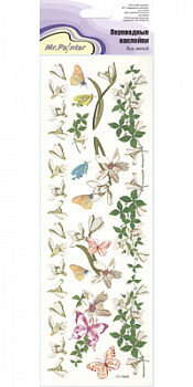 Наклейки Mr.Painter Переводные для свечей 10,5х35,5см Лилии