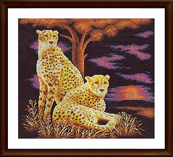 Набор для вышивания «Panna» Ж-0746 Гепарды,33х31 см