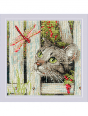 Набор для вышивания «Риолис» 2289 "Ты кто?" 20*20 см.