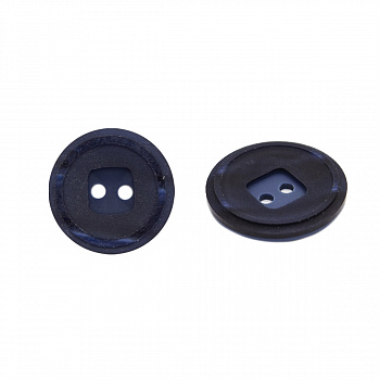 Пуговица в тубе  0311-1186A - цвет синий 34L - уп/24 шт