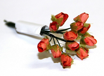 Декоративный букетик "Рукоделие" DKB055A  Розы (оранжевый)