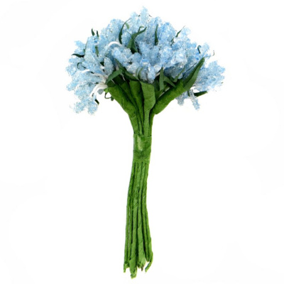 Декоративный букетик "Рукоделие" DKB031B blue (голубой)