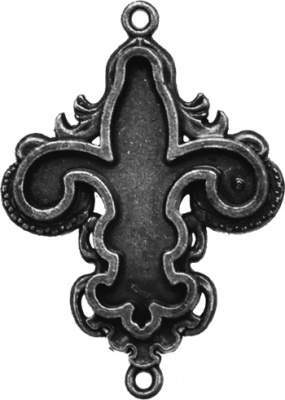 Заготовки для украшений «Fleur Bezel-Small - Silver» (Серебро)