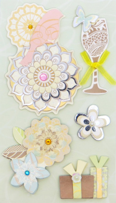 Декоративные 3D наклейки "Рукоделие" СР-06(SP-12073) День рождения