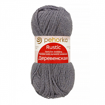 Деревенская, пряжа для ручного вязания (059, мышонок)