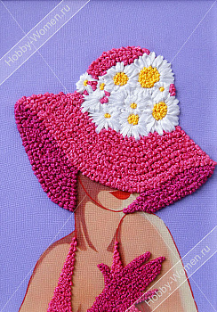 Набор для вышивания лентами "WH" ВЛШС0001 Серия шляпки №1