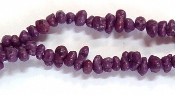 Бусы камушки (на леске), 90 см (фиолетовый)