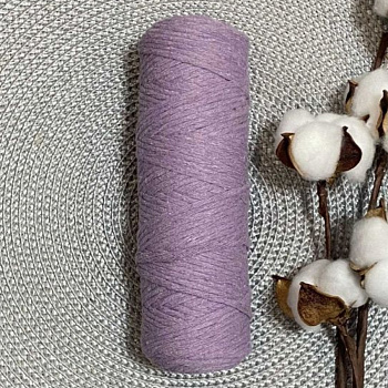 Шпагат хлопковый крученый 3 мм (сиреневый) 100м