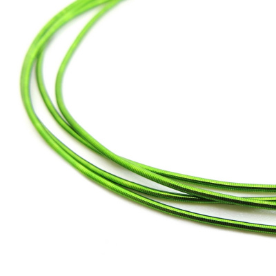 Канитель мягкая, гладкая KAN/MD0,7-15 глянец, яркий лайм