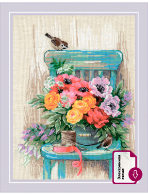 Набор для вышивания «Риолис» 2299 Цветы моего сада 30*40 см.