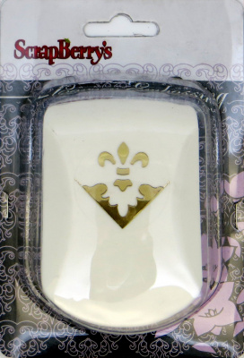 Фигурный дырокол угловой с тиснением 32 мм