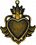 Заготовки для украшений «Heart Bezel-Large-Bronze» (Бронза)