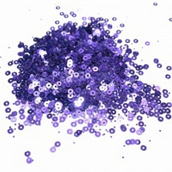 Пайетки «Zlatka» ZF-10 россыпью 3 мм, 5 х 10 г, цв.026 фиолетовый