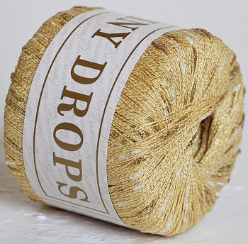 Шайни дропс, пряжа для ручного вязания (503, золотая парча )