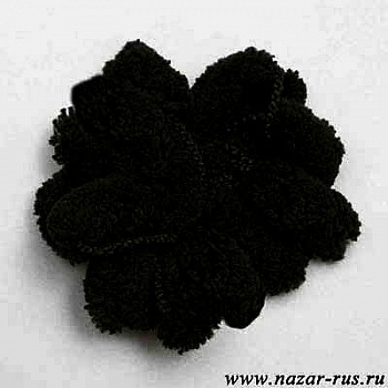 Верона с метанитом, пряжа для ручного вязания  (16 черный)