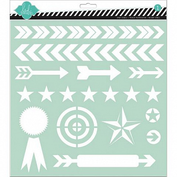 Трафарет-маска "American Crafts" Heidi Swapp HS00830«Arrows»30х30 см