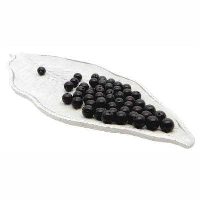 Бусины пластиковые "РУКОДЕЛИЕ", диаметр 10мм, цвет №25 черный, 25гр/пакет, PP1006C25