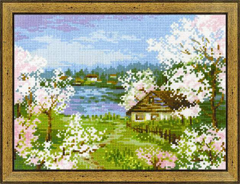 Набор для вышивания «Сотвори Сама» 1524 Яблони в цвету 24*18 см