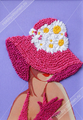 Набор для вышивания лентами "WH" ВЛШС0001 Серия шляпки №1