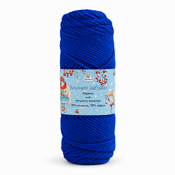 Зимние забавы, пряжа для ручного вязания 30% шерсть, 70% акрил, 100 гр/моток, 5 мотков/упак. (35)