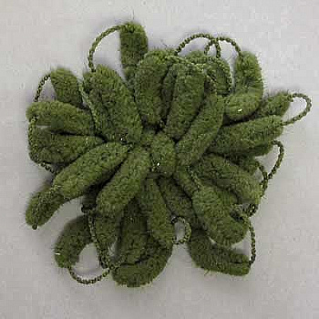 Верона с метанитом, пряжа для ручного вязания  (44 зелень)