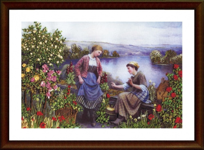 Набор для вышивания «Panna» ЖК-2001 Урок танца,27,5х19,5 см