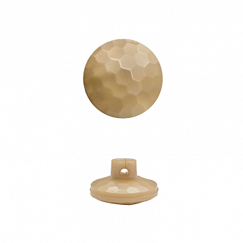 Пуговица в тубе на ножке перламутр 1491- бежевый  перламутр  13 мм уп/24 шт