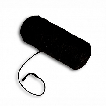 Шпагат хлопковый крученый 5 мм (черный) 100м