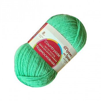 Подмосковная, пряжа для ручного вязания  (193, св. салат)