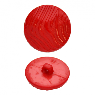 Пуговицы в тубе 5633  на ножке 28мм (18-1664 красный) 12 шт.