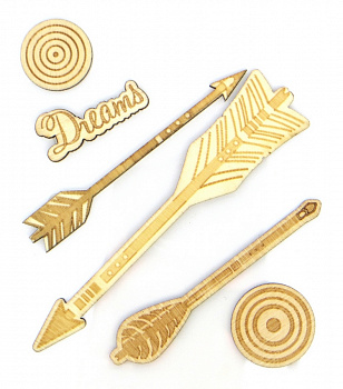 Деревянные элементы "Рукоделие" WT-114 Стрелы