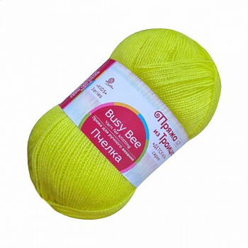 Пчелка, пряжа для ручного вязания (027, лимон)