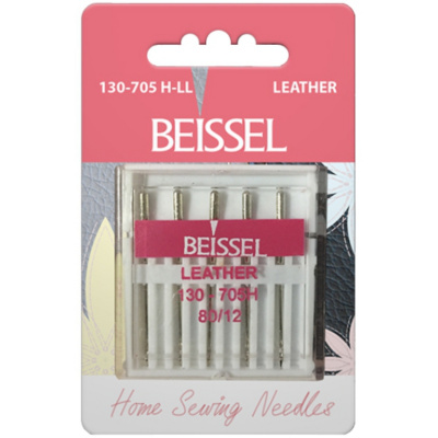 Иглы д/бытовых швейных машин для кожи (Leather),5 шт, № 80, 130-705 H-LL/блистер, BEISSEL