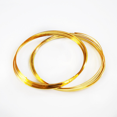 Проволока с памятью для браслета "Астра" 7705123, 2шт*10 витков	 (цвет: золото)