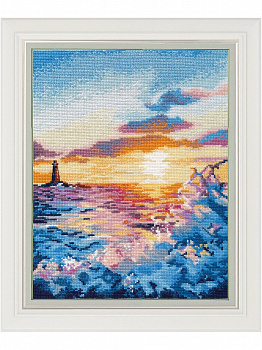 Набор для вышивания «Овен» 1182 Закат на море,20*26 см