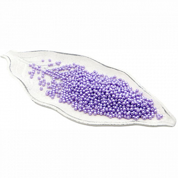 Бусины пластиковые "РУКОДЕЛИЕ", диаметр 4мм, цвет №22 сиреневый, 25гр/пакет, PP1002C22