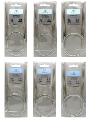 Набор спиц "Рукоделие" SKM/AS-04 круговых металлических (6 шт.)