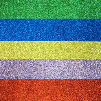 Фоамиран "Астра" с глиттером, EVA-1012, ассорти, 20*30 см, 2 мм, 5 листов №1