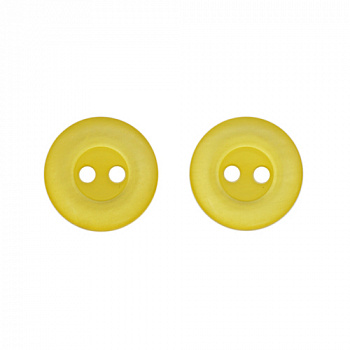 Пуговицы в тубе 0310-2011  на прокол 18L, цв. С504 желтый, 25шт