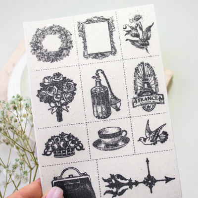 Тканевые стикеры «Рукоделие» CS-001 Винтаж-1 