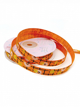 Лента декоративная принтованная "Рукоделие" LD-003 25м, цвет 02