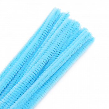 Синель-проволока "Астра", 6 мм*30 см, 30 шт/упак. цв. А-042 голубой