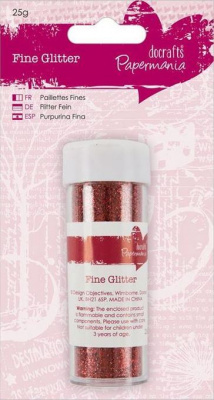 Блестки мелкие, 25 гр, красный