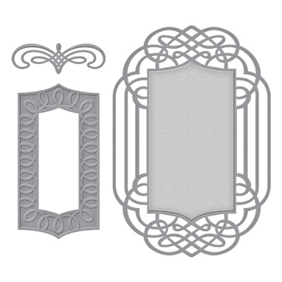 Набор ножей Spellbinders® Nestabilities® «Удивительная бумага Грейс: Декоративный герб"