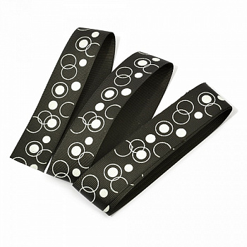 Лента репсовая с рисунком арт.TBY.LDR1439 шир.25 мм 10 м